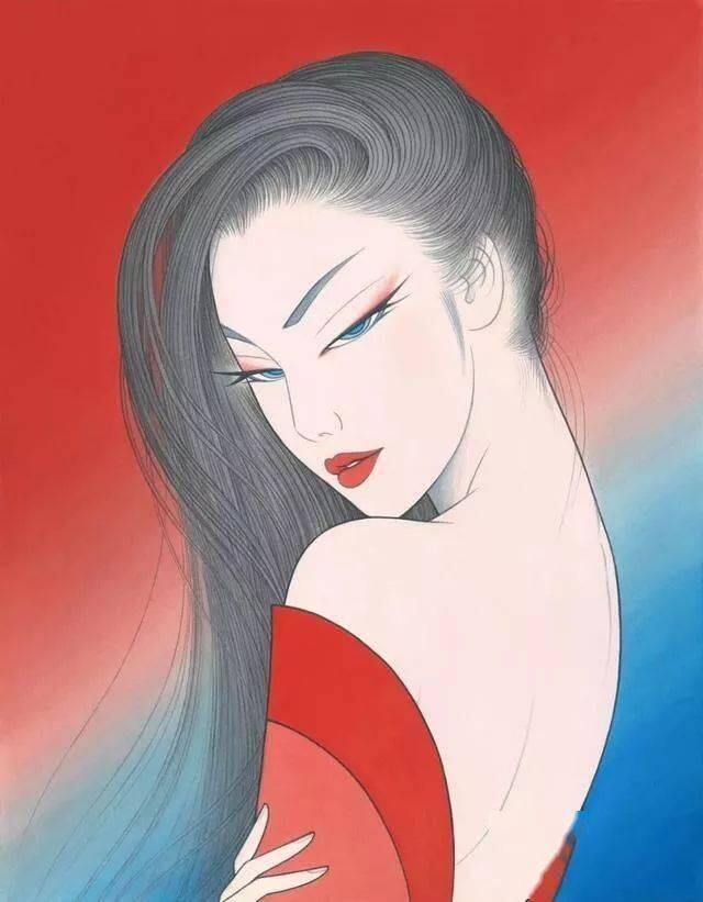 日本版画家画出了心目中的 缪斯 他笔下的东方女子风情万种 美得让人无可挑剔